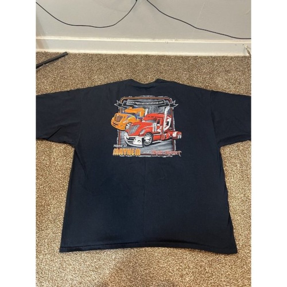Got Diesel? Double Sided Mens Black Tshirt Graphic Print Size 3XL - Picture 3 of 6